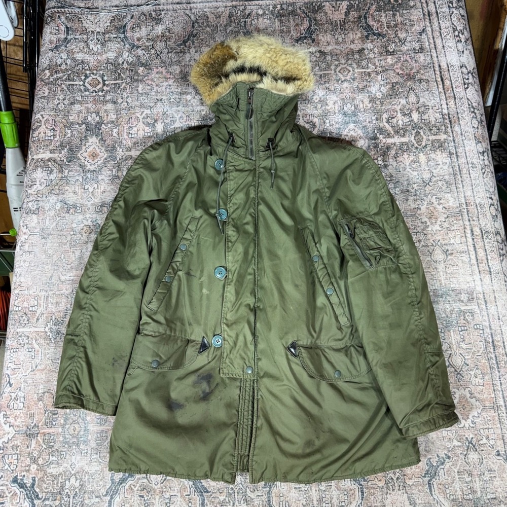 Vintage 1960s Extreme Cold Weather Parka Type N-3B Size Large MIL J6279H